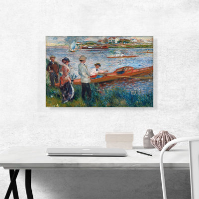 «Oarsmen at Chatou 1879» par Pierre-Auguste Renoir, reproduction d'art sur toile tendue