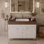 Freestanding Standard Free Standing Single Double Single Vanity Bathroom Vanity With Stone Top