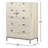 Loki 36'' W 5 - Drawer Dresser-654315792