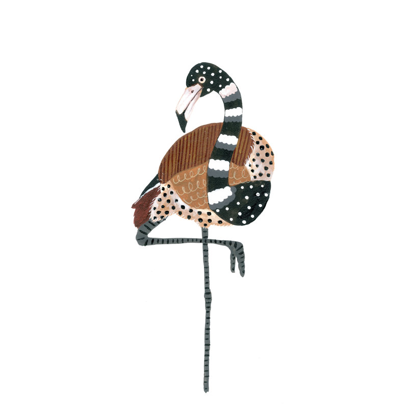 Coastal Bird II - Painting Print, 30cm H x 20cm W, Wrapped Canvas