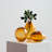 Cecile 3-Piece Hand-Blown Glass Vase Set (Amber)-266241588