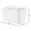Concorde Wall-Hung Square Toilet Bowl-59928181