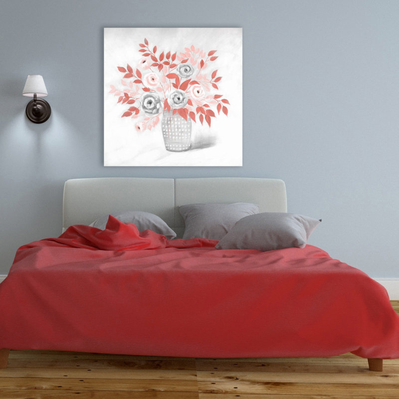 Illustration de fleur de corail - Toile de feuilles de corail pour la décoration intérieure
