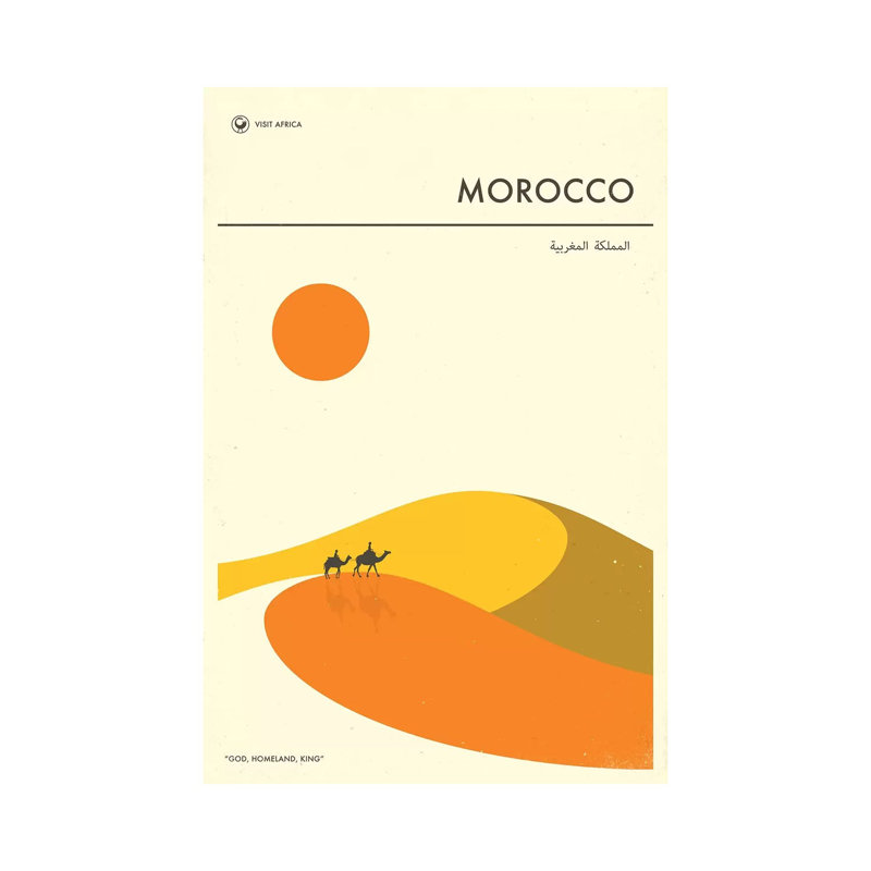 Morocco II by Jazzberry Blue - Wrapped Canvas Print, 20.32 cm H x 30.48 cm W