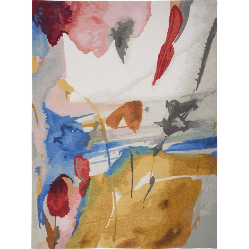 Shamokin Hand-Tufted Multicolor Rug, Rectangle 8'6" x 11'6"