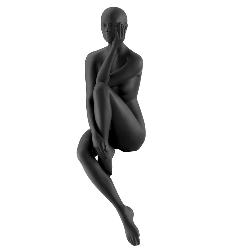 People Figurines & Sculptures, Matte Black