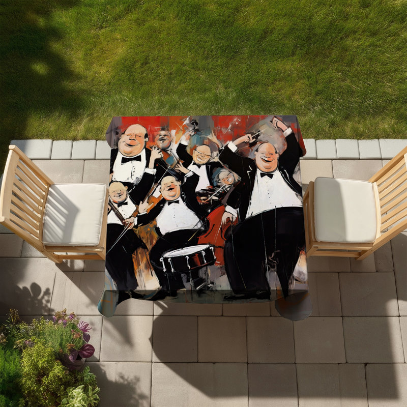 Lively Dance Tablecloth - Indoor/Outdoor Musical Decor