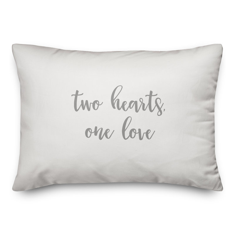 Throw Pillow, Gray/White