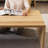 Burlywood Solid Wood Rectangular Coffee Table