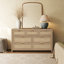 Commode bohémienne à 7 tiroirs de 56,88 po avec beaucoup de rangement-865873886