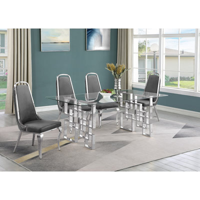 Kalen Rectangular 79'' L x 40'' W Dining Set