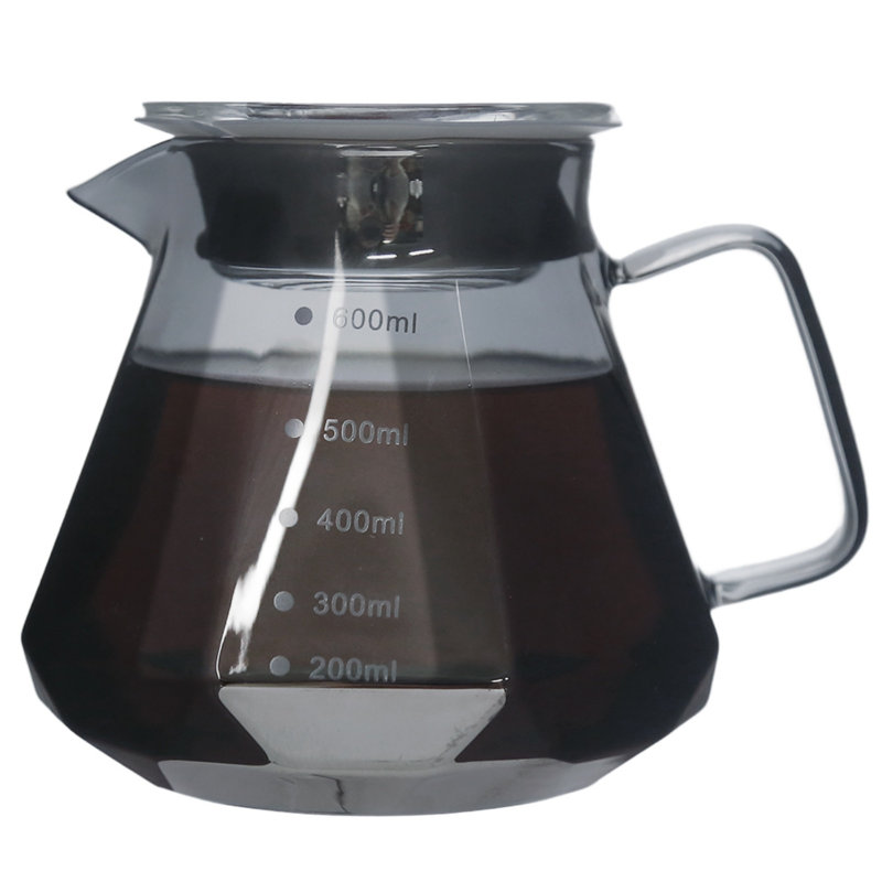 Théière en verre Diamond (600 ml, 20,3 oz), sécuritaire pour l'induction