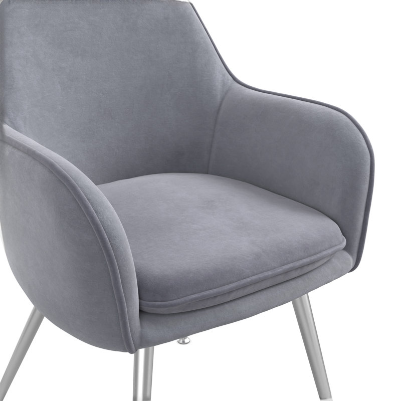 TARA DINING CHAIR (2 PER PACK), Silver, Grey