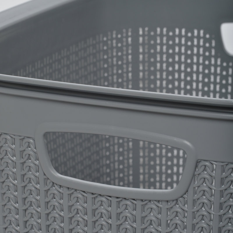 Plastic Laundry Sorter, Grey