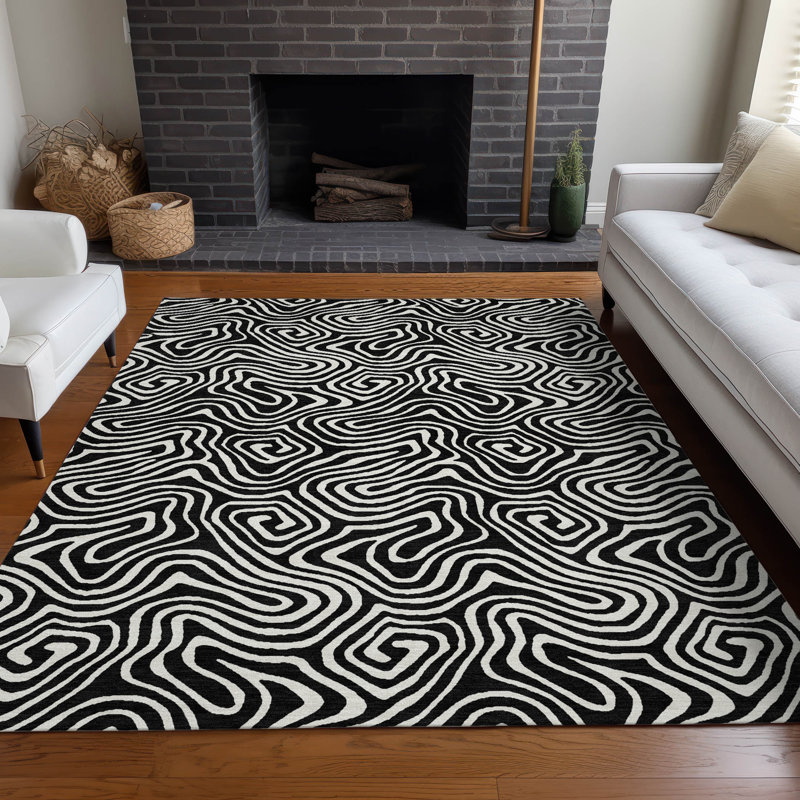  Machine Washable Indoor/Outdoor Chayden ACN1030 Rug, Rectangle 2'6" x 3'10"