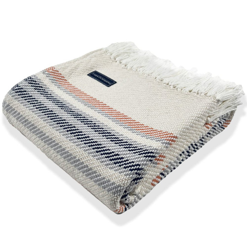 Adirondack Cotton Throw, White