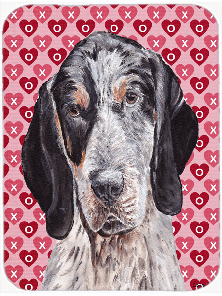 Planche à découper en verre de caroline et d’amour Bluetick Coonhound