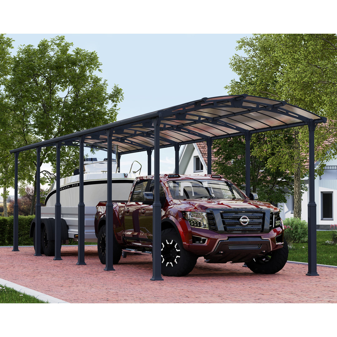 Carport Alpine 12700 Grau 359x1290cm