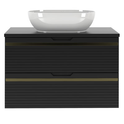 Adrieanne Wall Mounted Required Bathroom Storage Furniture Set