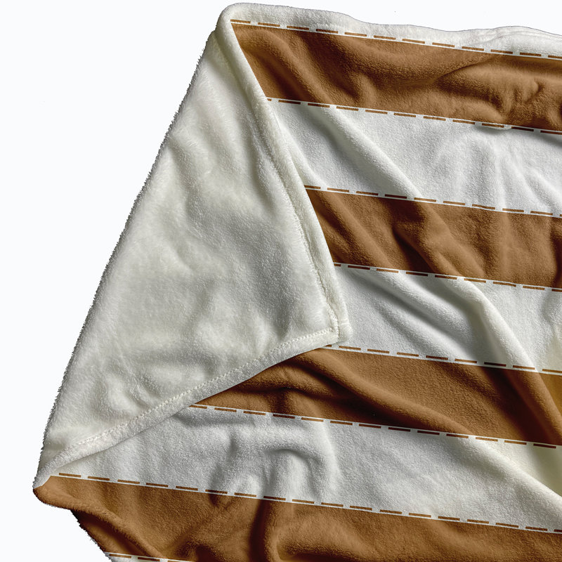 Winthrope Plain Weave / Muslin Throw Blanket, Brown