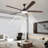 72 Inch 5 - Blade Wooden Ceiling Fan With Light And Remote Control