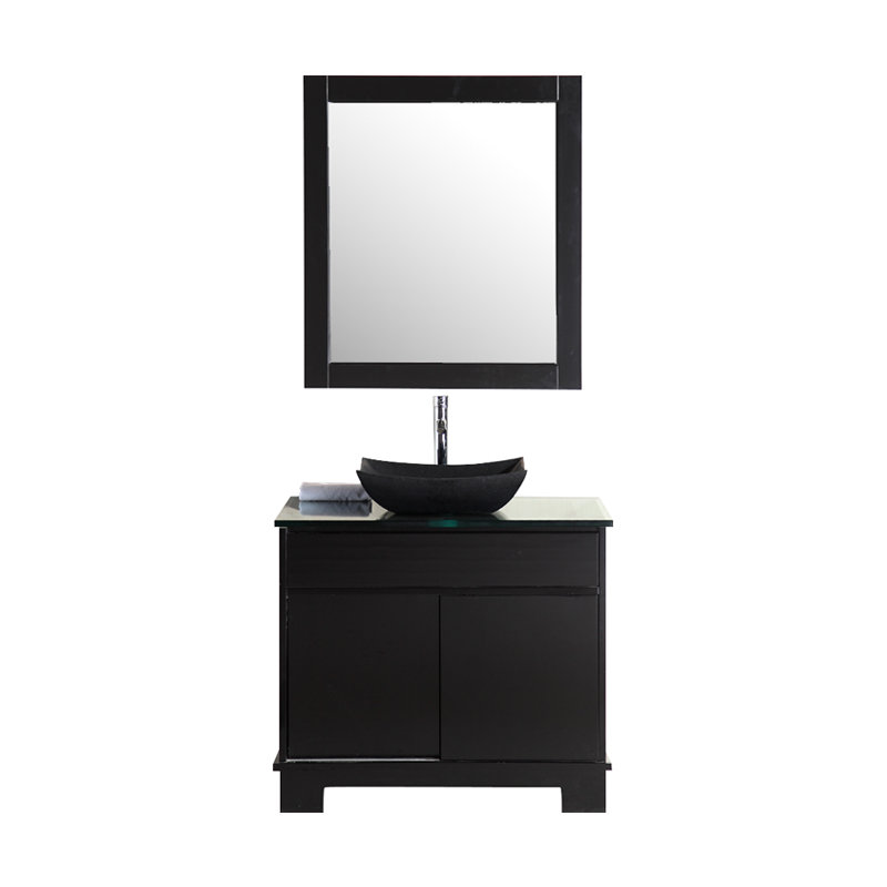 Ensemble de meuble-lavabo de salle de bain simple avec miroir 36 po Penton