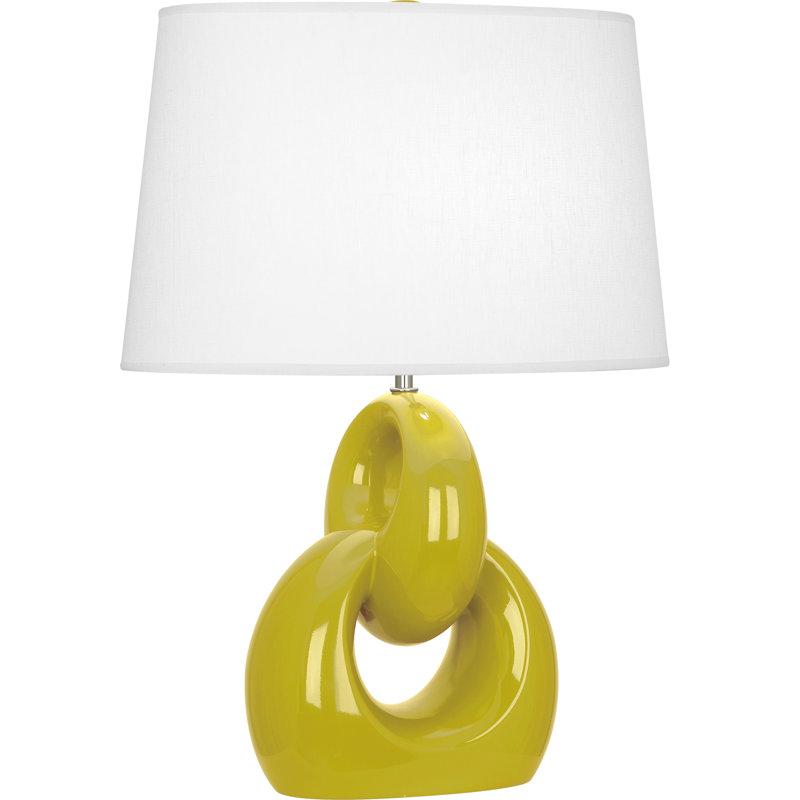 Fusion Ceramic Table Lamp, Citron