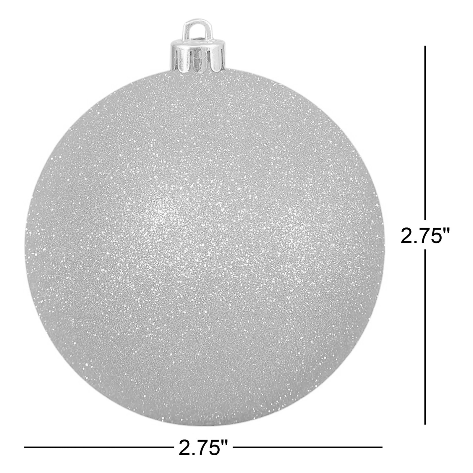 The Holiday Aisle® 6" Shatterproof Bauble, Blue, 2.75"