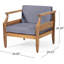 Ensemble de conversation Mid-Century moderne pour l'extérieur - Causeuse et fauteuil club