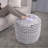 Water Resistant Handcrafted Cylindrical Pouf, Ottoman-1253702347