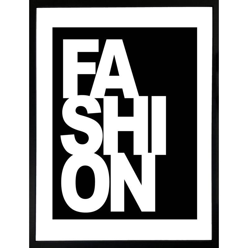 Fashion - Single Picture Frame Print