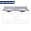 60 dessus de meuble-lavabo double 60