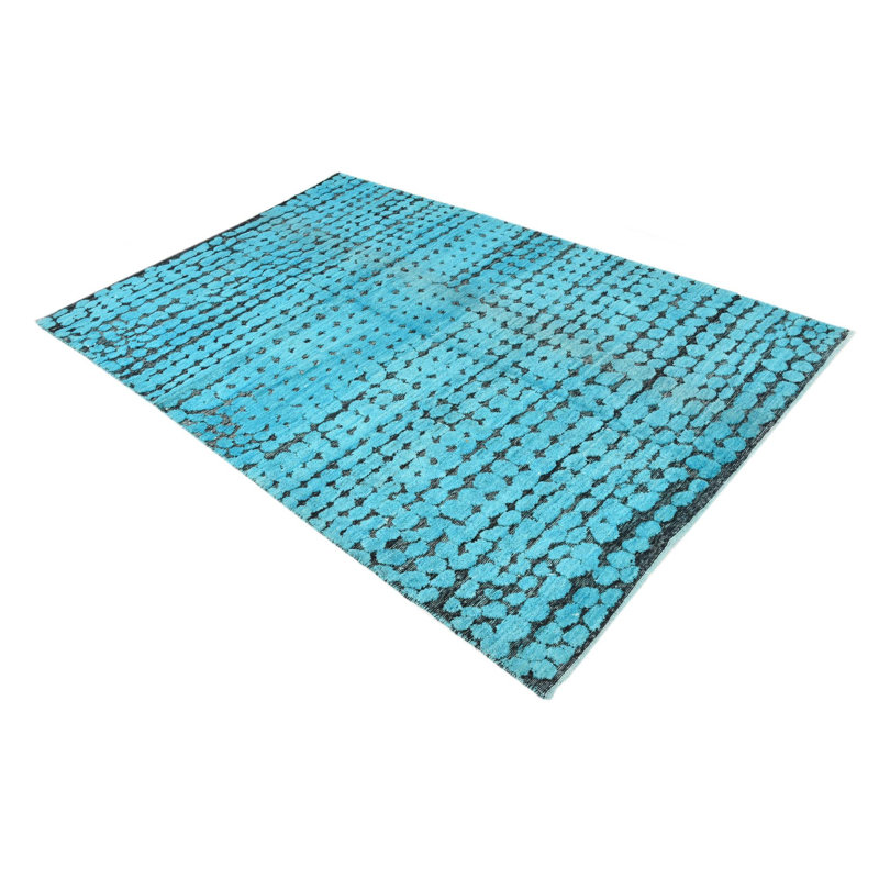 Tapis turquoise Porcaro 5 x 8