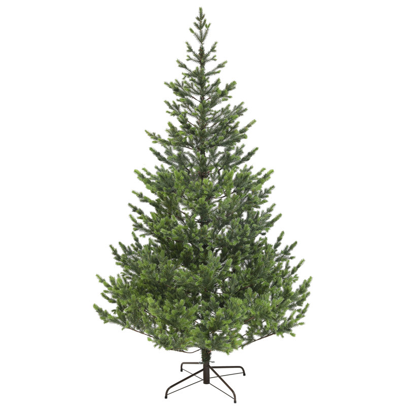 Arbre de Noël artificiel 7 pi, cèdre réaliste clairsemé avec 2901 pointes, assemblage facile, arbre de Noël à charnières pour les vacances de bureau à domicile, vert