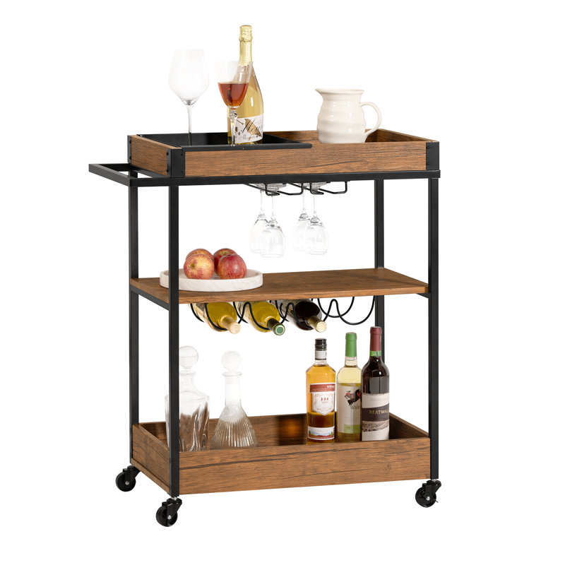 Giacob Metal Bar Cart