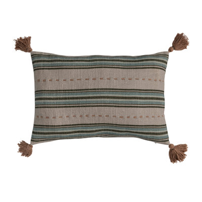  100% Cotton Lumbar Rectangular Pillow Cover & Insert