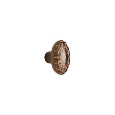 Acanthus Bronze Oval Knob