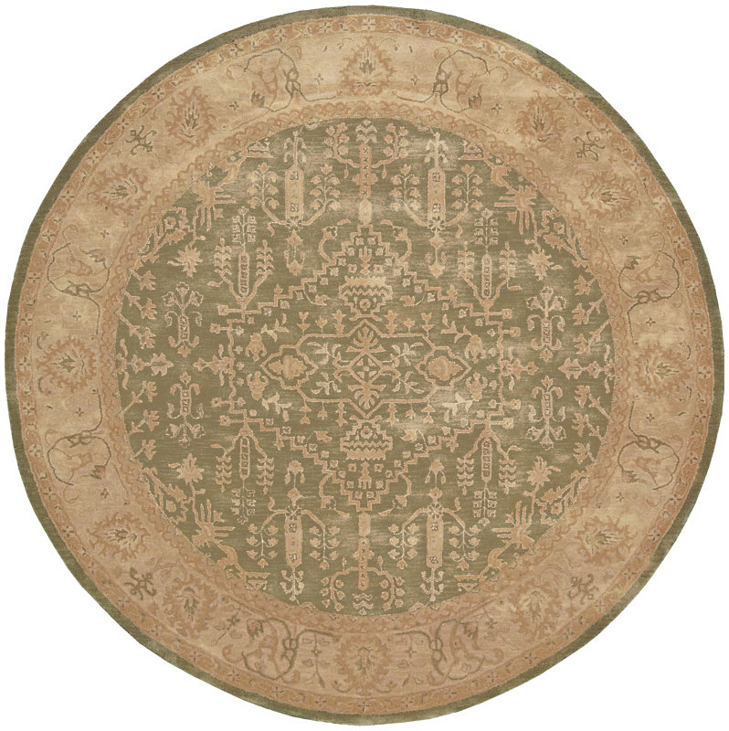 Fullmer Wool Oriental Indoor Rug, Round 6'