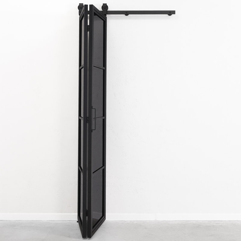 Double Bi-Fold Door With Smoked Glass, Reversible, 1