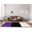 Tapis mauve rayé/noir de zone-48807457