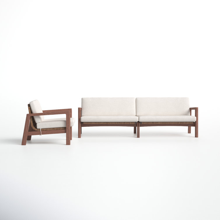 Nicholson 3 - Person Patio Conversation Sets with Cushions