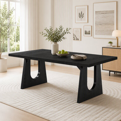 Table de salle à manger Farmhouse avec pieds en bois massif