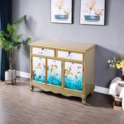 American country style pastoral accent cabinet
