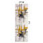 Tapis ivoire / or / gris Doucette-408309142