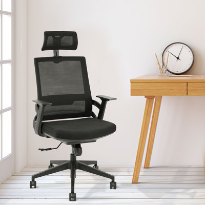 Ergonomic Adjustable Office Chair, Computer Chair with Adjustable seat height and Headrest