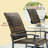 Outdoor Wicker Rattan Swivel Chair Set with 360° Motion and Durable Steel Frame for Patio Relaxation-186708740
