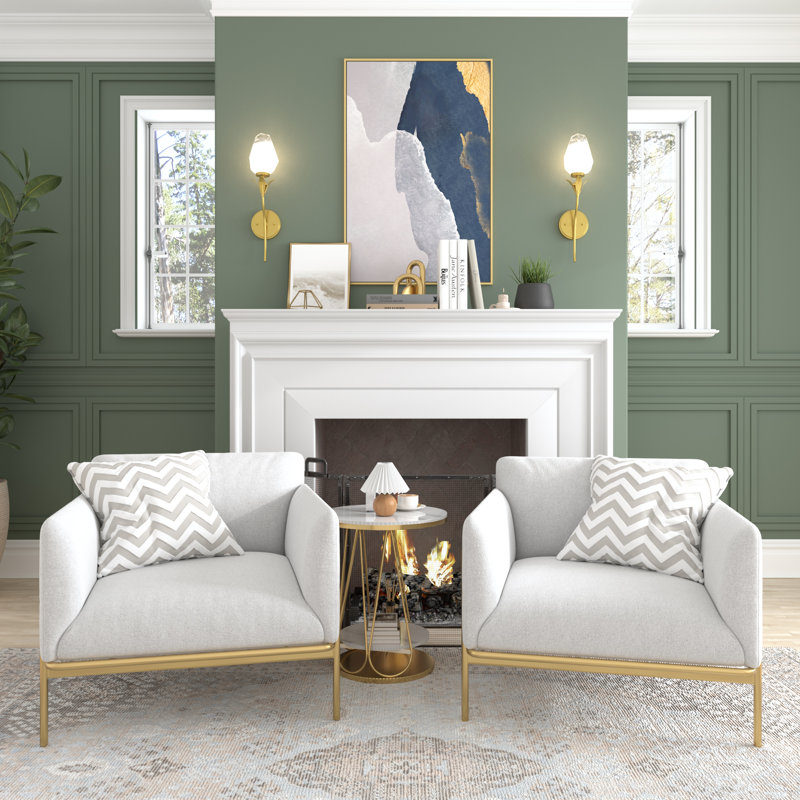 Djamilya 1-Light Glass Shaded Dimmable Wall Sconce Ul Listed, Brushed Gold