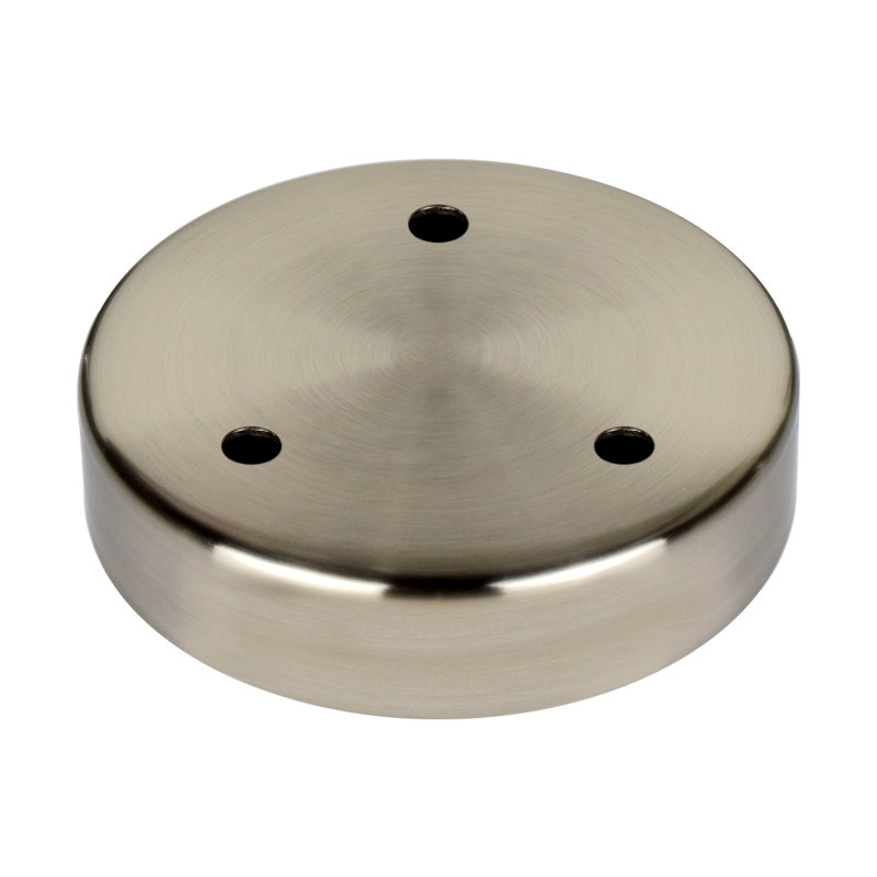 Crystal Falls 3 - Light Cluster Cylinder Pendant, Satin Nickel