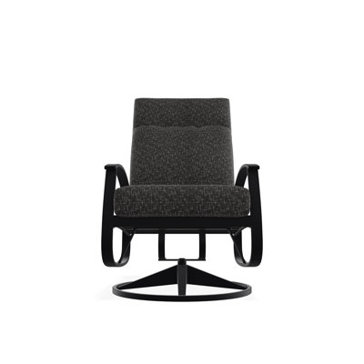 Chaise berçante pivotante à hauteur profonde et coussin Belle Isle
