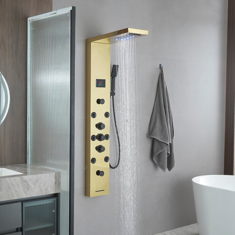 57.99'' Shower Panel with Fixed Shower Head